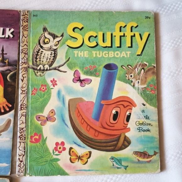 Vintage Little Golden Books Scuffy Jack & The Beanstalk Cars & Trucks The Taxi - Picture 7 of 13